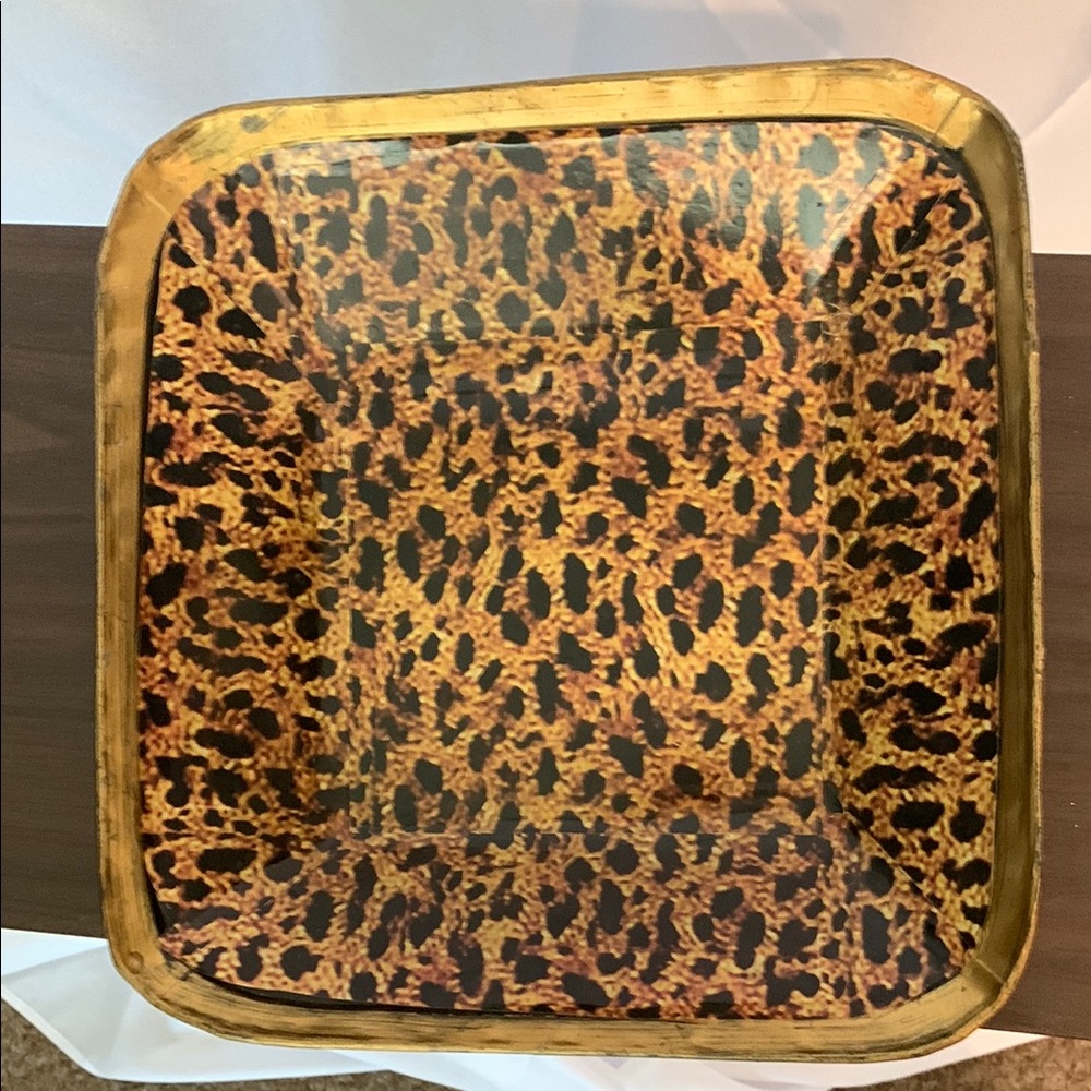 Wild Elegance Leopard Print Tray
